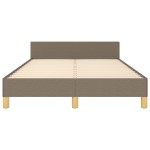 vidaXL Cadru de pat fără saltea, gri taupe, 120x200 cm, textil vidaXL Cadru de pat fără saltea, gri taupe, 120x200 cm, textil