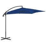 vidaXL Umbrelă în consolă cu stâlp din oțel, albastru azur, 250x250 cm vidaXL Umbrelă în consolă cu stâlp din oțel, albastru azur, 250x250 cm
