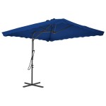 vidaXL Umbrelă de grădină, stâlp din oțel, albastru, 250x250x230 cm vidaXL Umbrelă de grădină, stâlp din oțel, albastru, 250x250x230 cm