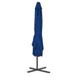 vidaXL Umbrelă de grădină, stâlp din oțel, albastru, 250x250x230 cm vidaXL Umbrelă de grădină, stâlp din oțel, albastru, 250x250x230 cm