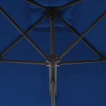 vidaXL Umbrelă de grădină, stâlp din oțel, albastru, 250x250x230 cm vidaXL Umbrelă de grădină, stâlp din oțel, albastru, 250x250x230 cm