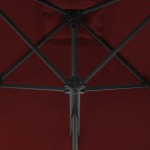 vidaXL Umbrelă de grădină, stâlp din oțel, roșu bordo, 300x230 cm vidaXL Umbrelă de grădină, stâlp din oțel, roșu bordo, 300x230 cm