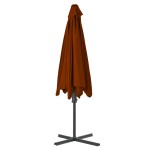 vidaXL Umbrelă de grădină, stâlp din oțel, cărămiziu, 300x230 cm vidaXL Umbrelă de grădină, stâlp din oțel, cărămiziu, 300x230 cm