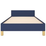 vidaXL Cadru de pat fără saltea țesătură albastră 100x200 cm vidaXL Cadru de pat fără saltea țesătură albastră 100x200 cm