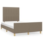 vidaXL Cadru de pat fără saltea, gri taupe, 120x200 cm, textil vidaXL Cadru de pat fără saltea, gri taupe, 120x200 cm, textil