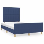 vidaXL Cadru de pat fără saltea țesătură albastră 120x200 cm