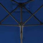 vidaXL Umbrelă de grădină, stâlp din oțel, albastru, 300x230 cm vidaXL Umbrelă de grădină, stâlp din oțel, albastru, 300x230 cm