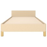 vidaXL Cadru de pat fără saltea cremă 80x200 cm țesătură