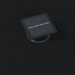 vidaXL Umbrelă de soare montată pe perete cu LED-uri, negru, 300 cm vidaXL Umbrelă de soare montată pe perete cu LED-uri, negru, 300 cm