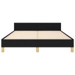 vidaXL Cadru de pat fără saltea, negru, 140x200 cm, textil vidaXL Cadru de pat fără saltea, negru, 140x200 cm, textil