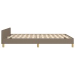 vidaXL Cadru de pat fără saltea, gri taupe, 140x190 cm, textil vidaXL Cadru de pat fără saltea, gri taupe, 140x190 cm, textil
