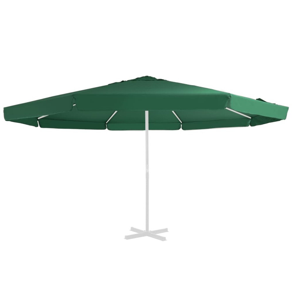 vidaXL Pânză de schimb umbrelă de soare de grădină, verde, 515 cm