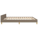 vidaXL Cadru de pat fără saltea, gri taupe, 160x200 cm, textil vidaXL Cadru de pat fără saltea, gri taupe, 160x200 cm, textil