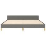 vidaXL Cadru de pat cu tăblie, gri închis, 180x200 cm, textil vidaXL Cadru de pat cu tăblie, gri închis, 180x200 cm, textil