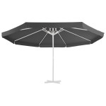 vidaXL Pânză de schimb umbrelă de soare de exterior, antracit, 515 cm vidaXL Pânză de schimb umbrelă de soare de exterior, antracit, 515 cm