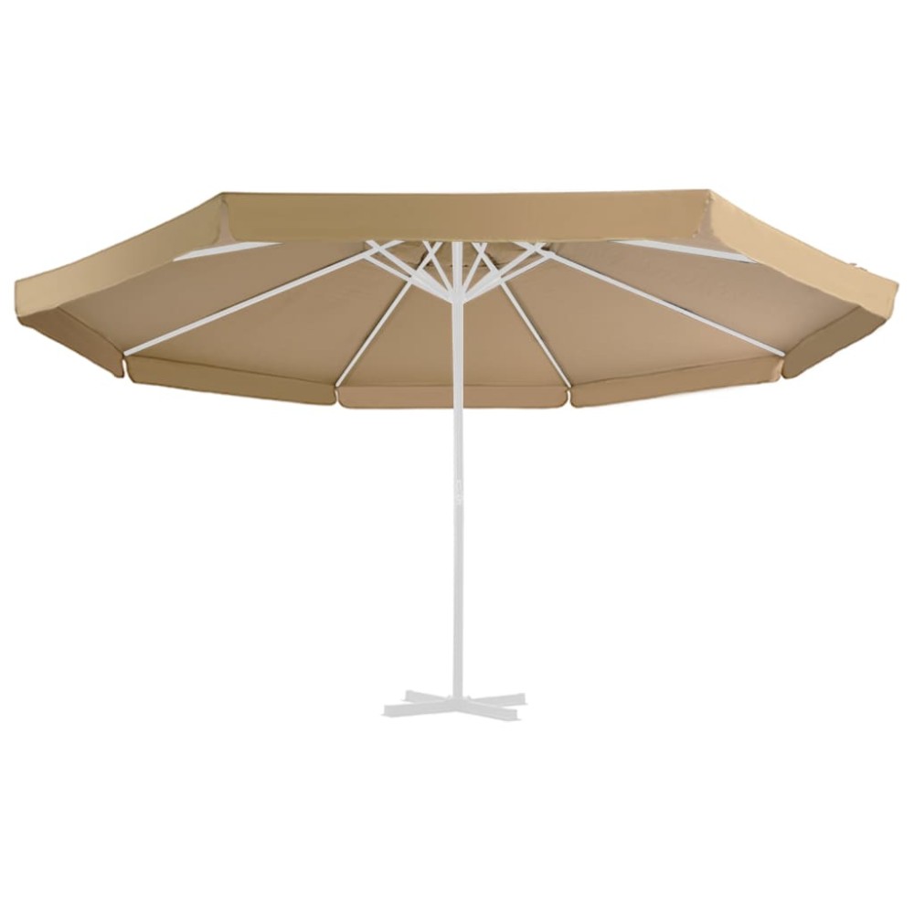 vidaXL Pânză de schimb umbrelă de soare de exterior gri taupe 515 cm