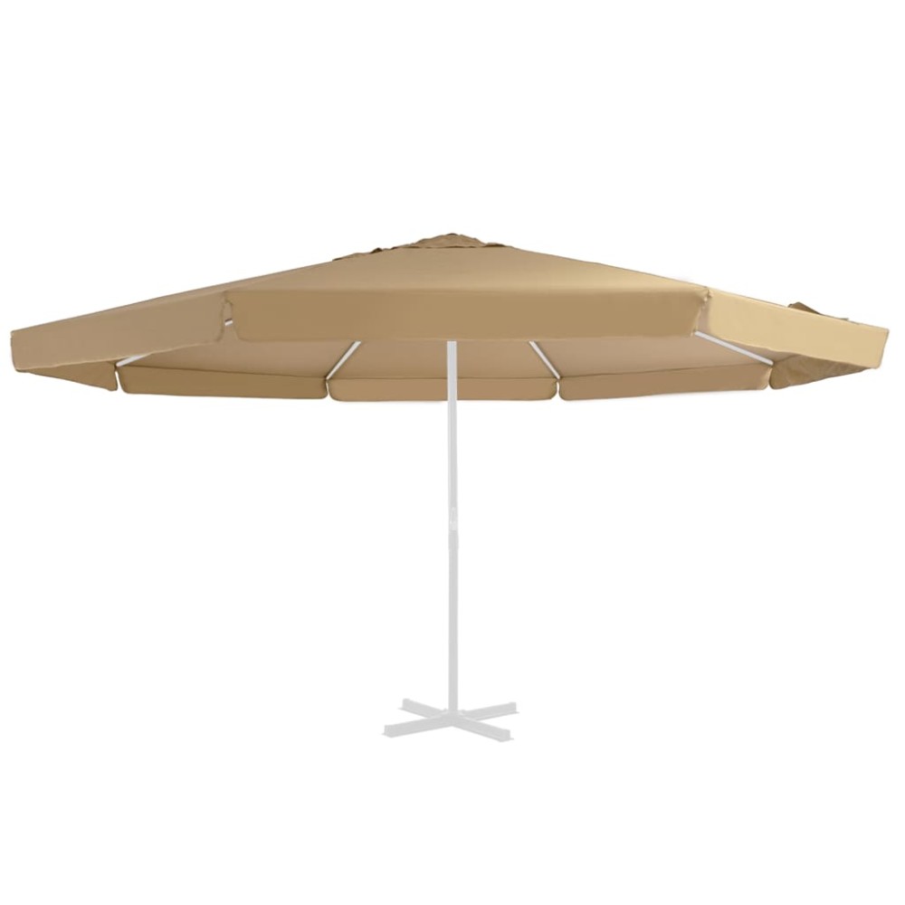 vidaXL Pânză de schimb umbrelă de soare de exterior gri taupe 515 cm