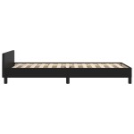 vidaXL Cadru de pat cu tăblie, negru, 90x190 cm, piele ecologică vidaXL Cadru de pat cu tăblie, negru, 90x190 cm, piele ecologică