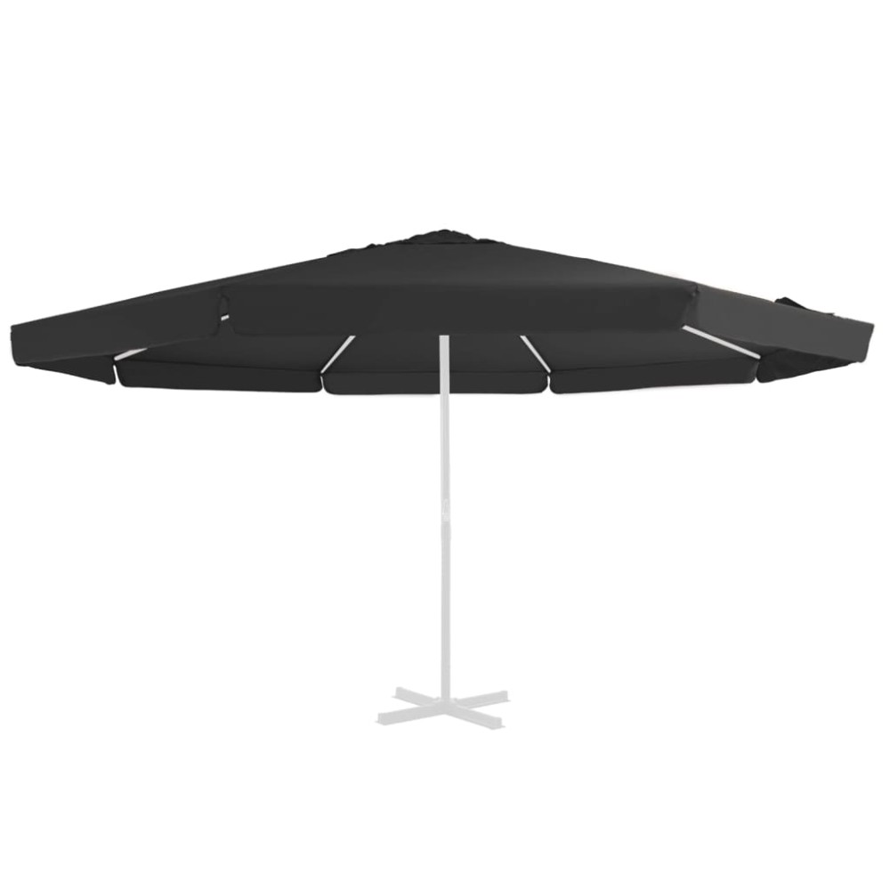 vidaXL Pânză de schimb umbrelă de soare de exterior negru 515 cm