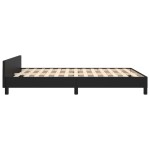 vidaXL Cadru de pat cu tăblie, negru, 140x200 cm, piele ecologică vidaXL Cadru de pat cu tăblie, negru, 140x200 cm, piele ecologică