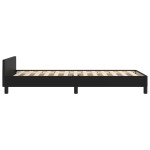 vidaXL Cadru de pat cu tăblie, negru, 100x200 cm, piele ecologică vidaXL Cadru de pat cu tăblie, negru, 100x200 cm, piele ecologică