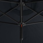 vidaXL Umbrelă de soare dublă, stâlp din oțel, antracit, 600 cm