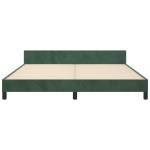 vidaXL Cadru de pat cu tăblie, verde închis, 180x200 cm, catifea vidaXL Cadru de pat cu tăblie, verde închis, 180x200 cm, catifea