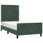 vidaXL Cadru de pat fără saltea, verde închis, 80x200 cm, catifea vidaXL Cadru de pat fără saltea, verde închis, 80x200 cm, catifea