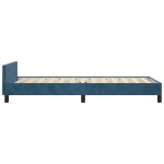 vidaXL Cadru de pat fără saltea, albastru închis, 80x200 cm, catifea vidaXL Cadru de pat fără saltea, albastru închis, 80x200 cm, catifea