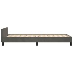 vidaXL Cadru de pat fără saltea, gri închis, 90x190 cm, catifea vidaXL Cadru de pat fără saltea, gri închis, 90x190 cm, catifea
