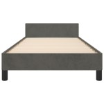 vidaXL Cadru de pat fără saltea, gri închis, 80x200 cm, catifea vidaXL Cadru de pat fără saltea, gri închis, 80x200 cm, catifea