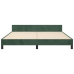 vidaXL Cadru de pat cu tăblie, verde închis, 180x200 cm, catifea vidaXL Cadru de pat cu tăblie, verde închis, 180x200 cm, catifea