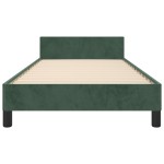 vidaXL Cadru de pat fără saltea, verde închis, 100x200 cm, catifea vidaXL Cadru de pat fără saltea, verde închis, 100x200 cm, catifea