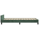 vidaXL Cadru de pat fără saltea, verde închis, 100x200 cm, catifea vidaXL Cadru de pat fără saltea, verde închis, 100x200 cm, catifea