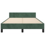 vidaXL Cadru de pat fără saltea, verde închis, 120x200 cm, catifea vidaXL Cadru de pat fără saltea, verde închis, 120x200 cm, catifea