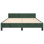 vidaXL Cadru de pat fără saltea, verde închis, 140x200 cm, catifea vidaXL Cadru de pat fără saltea, verde închis, 140x200 cm, catifea