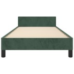 vidaXL Cadru de pat fără saltea, verde închis, 90x190 cm, catifea vidaXL Cadru de pat fără saltea, verde închis, 90x190 cm, catifea