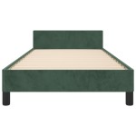 vidaXL Cadru de pat fără saltea, verde închis, 100x200 cm, catifea vidaXL Cadru de pat fără saltea, verde închis, 100x200 cm, catifea