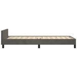 vidaXL Cadru de pat fără saltea, gri închis, 90x190 cm, catifea vidaXL Cadru de pat fără saltea, gri închis, 90x190 cm, catifea