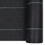 vidaXL Membrană antiburuieni & antirădăcini, negru, 1x50 m, PP vidaXL Membrană antiburuieni & antirădăcini, negru, 1x50 m, PP
