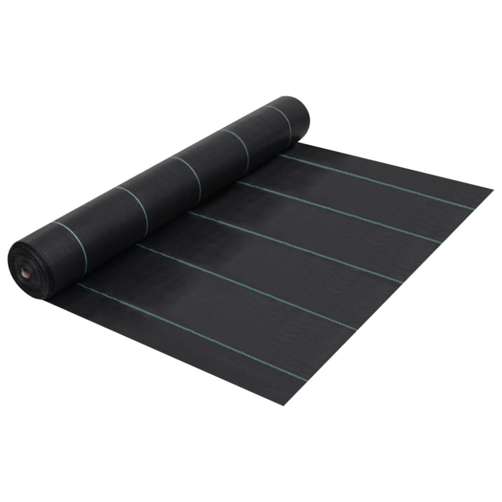 vidaXL Membrană antiburuieni & antirădăcini, negru, 1x200 m, PP