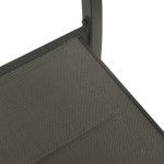 vidaXL Scaune de grădină, 2 buc., antracit & gri, oțel & textilenă