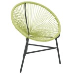 vidaXL Scaun Acapulco de grădină, verde, poliratan vidaXL Scaun Acapulco de grădină, verde, poliratan