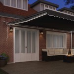 vidaXL Copertină cu Manual Alb 6 x 3 m Metal