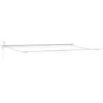 vidaXL Copertină cu Alb 6 × 3,5 m Metal