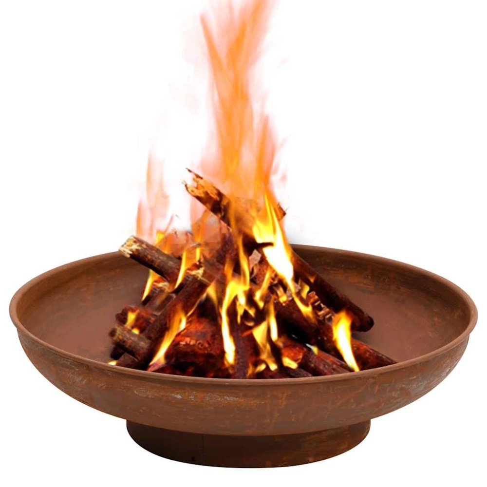 vidaXL Vatră de foc, 57 cm, oțel
