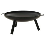 vidaXL Vatră de foc, 70x59x28 cm, oțel vidaXL Vatră de foc, 70x59x28 cm, oțel