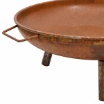 vidaXL Vatră de foc, 67,5x58x22,5 cm, oțel vidaXL Vatră de foc, 67,5x58x22,5 cm, oțel