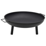 vidaXL Vatră de foc, 67,5x58x22,5 cm, oțel vidaXL Vatră de foc, 67,5x58x22,5 cm, oțel