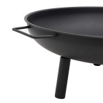 vidaXL Vatră de foc, 67,5x58x22,5 cm, oțel vidaXL Vatră de foc, 67,5x58x22,5 cm, oțel